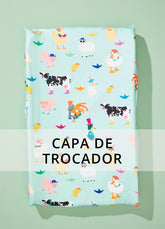 Capa para Trocador Americano - Bichinhos da Fazenda
